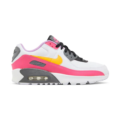 (Youth) Nike Air Max 90 'White Hyper Pink Orange'