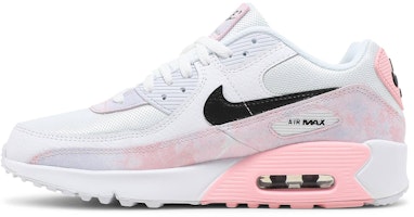 耐吉 Air Max 90 (GS) 扎染減震防滑耐磨 低筒運動跑步鞋 粉白 Lookbook 耐吉 Air Max 90 (GS) 扎染減震防滑耐磨 低筒運動跑步鞋 粉白