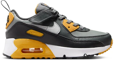 (Youth) Nike Air Max 90 EasyOn 'Smoke Grey Yellow' HF6357-004 (Youth) Nike Air Max 90 EasyOn 'Smoke Grey Yellow' HF6357-004