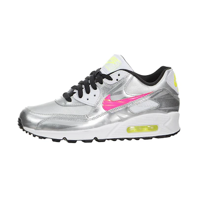 (Youth) Nike Air Max 90 FB 'Metallic Silver Hyper Pink'