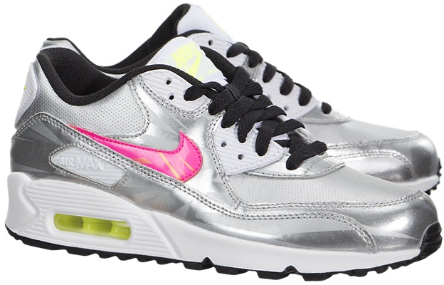 Nike Air Max 90 FB (GS) 氣墊復古跑步鞋 銀白色 Order Nike Air Max 90 FB (GS) 氣墊復古跑步鞋 銀白色
