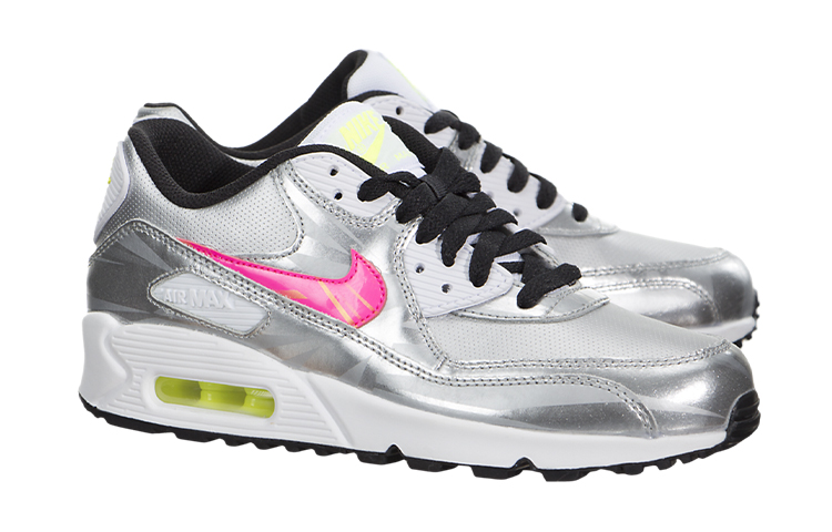 Order (JR) Nike Air Max 90 FB 'Perak Metalik Hyper Pink' 705392-001