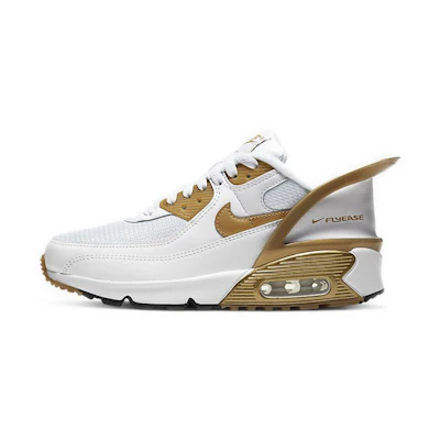 (Youth) Nike Air Max 90 FlyEase 'Metallic Gold'