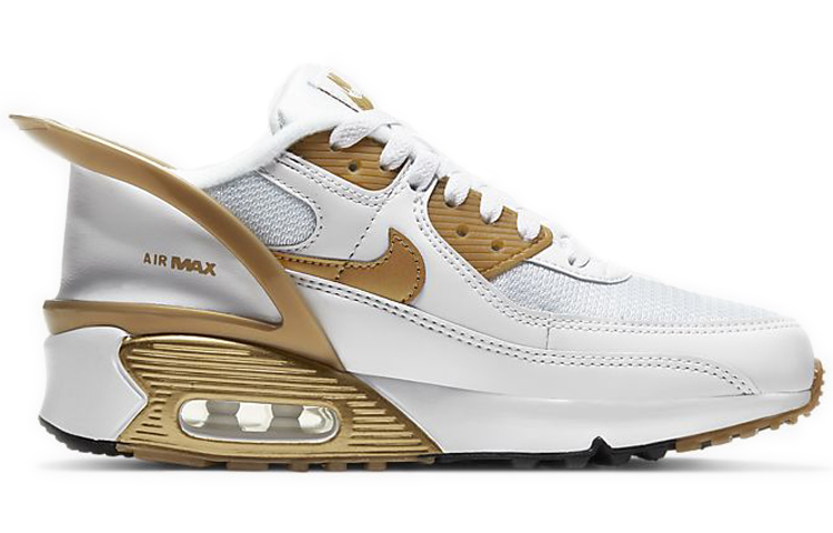 Order (JR) 耐克Air Max 90 FlyEase金属金 CV0526-100