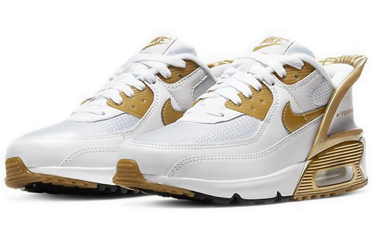 Lookbook (JR) 耐克Air Max 90 FlyEase金属金 CV0526-100