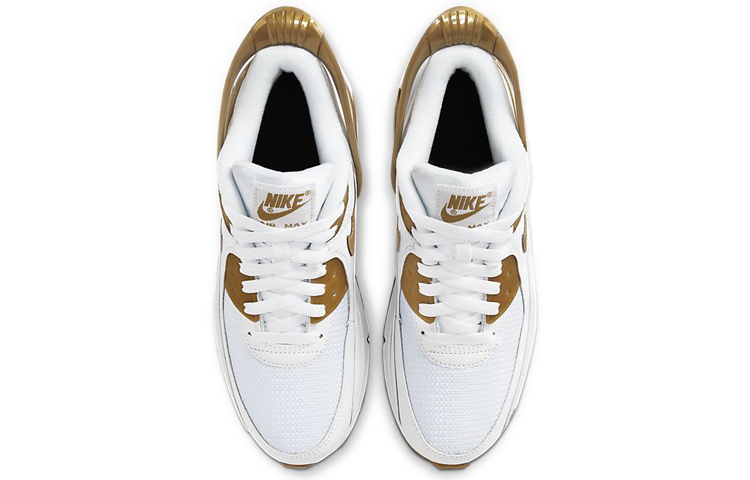 Shop (JR) 耐克Air Max 90 FlyEase金属金 CV0526-100