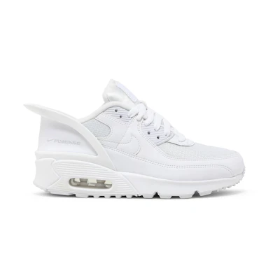 (Youth) Nike Air Max 90 FlyEase 'Triple White'