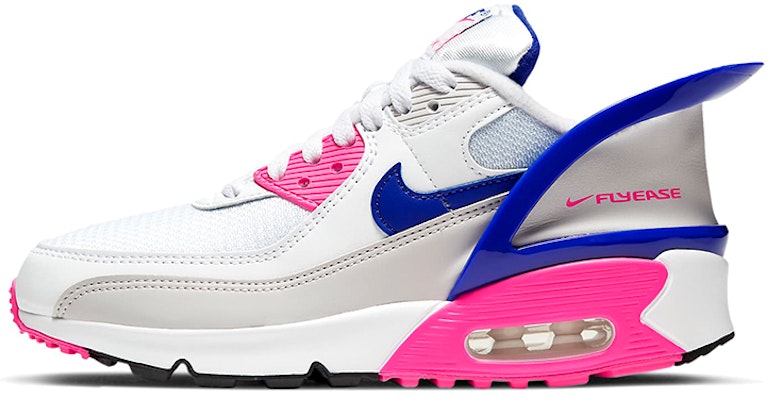 (Youth) Nike Air Max 90 FlyEase 'White Pink Glow Concord' CV0526-105 Buy (Youth) Nike Air Max 90 FlyEase 'White Pink Glow Concord' CV0526-105