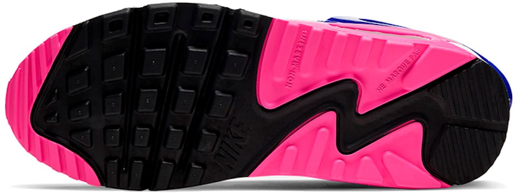 (Youth) Nike Air Max 90 FlyEase 'White Pink Glow Concord' CV0526-105 Details for (Youth) Nike Air Max 90 FlyEase 'White Pink Glow Concord' CV0526-105