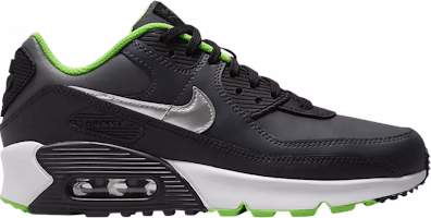 (Youth) Nike Air Max 90 Leather 'Black Dark Smoke Grey' CD6864-016 (Youth) Nike Air Max 90 Leather 'Black Dark Smoke Grey' CD6864-016