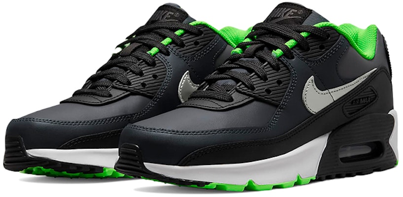 (JR) 耐克Air Max 90 皮革'黑色深烟灰' CD6864-016 Lookbook (JR) 耐克Air Max 90 皮革'黑色深烟灰' CD6864-016