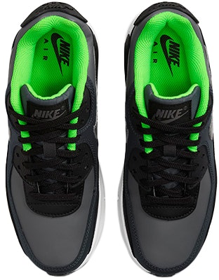 (JR) 耐克Air Max 90 皮革'黑色深烟灰' CD6864-016 Shop (JR) 耐克Air Max 90 皮革'黑色深烟灰' CD6864-016