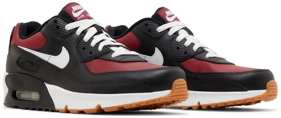 (Youth) Nike Air Max 90 Leather 'Black Team Red' CD6864-024 Cheap (Youth) Nike Air Max 90 Leather 'Black Team Red' CD6864-024