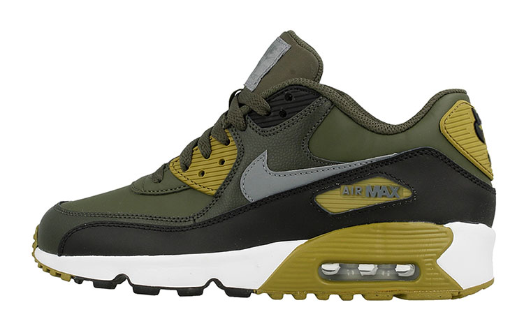 Buy Nike Air Max 90 LTR (GS) 復古百搭 低幫休閒跑步鞋 軍綠黑