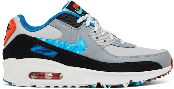 (JR) Nike Air Max 90 Leather 'Gris Niebla Multi Swoosh' DM7594-001 Buy (JR) Nike Air Max 90 Leather 'Gris Niebla Multi Swoosh' DM7594-001