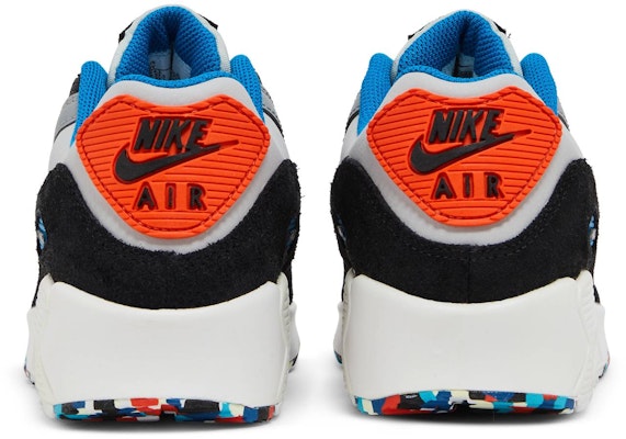 (JR) Nike Air Max 90 Kulit 'Grey Fog Multi Swoosh' DM7594-001 Details for (JR) Nike Air Max 90 Kulit 'Grey Fog Multi Swoosh' DM7594-001