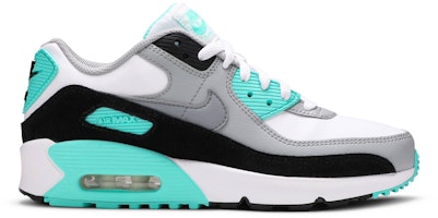(Youth) Nike Air Max 90 Leather 'Hyper Turquoise' CD6864-102 (Youth) Nike Air Max 90 Leather 'Hyper Turquoise' CD6864-102