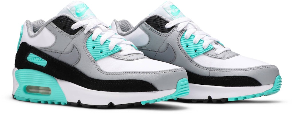 (Youth) Nike Air Max 90 Leather 'Hyper Turquoise' CD6864-102 Cheap (Youth) Nike Air Max 90 Leather 'Hyper Turquoise' CD6864-102