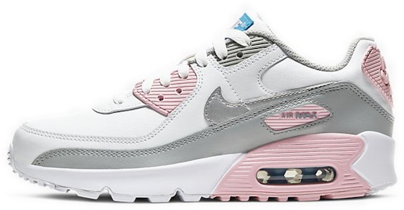 (JR) 나이키 에어맥스 90 가죽 '메탈릭 실버 핑크' CD6864-004 Buy (JR) 나이키 에어맥스 90 가죽 '메탈릭 실버 핑크' CD6864-004