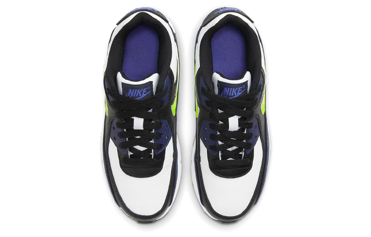 Shop (JR) Nike Air Max 90 Leather 'Azul Marino Volt' CD6864-401