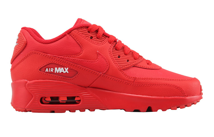 Order (JR) Nike Air Max 90 Kulit 'Merah Universitas' 833412-606