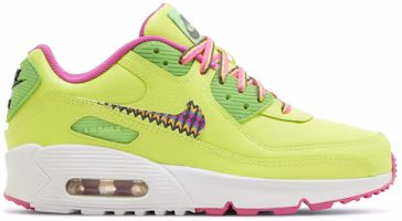 (Youth) Nike Air Max 90 Leather 'Volt Fire Pink' CW5795-700 (Youth) Nike Air Max 90 Leather 'Volt Fire Pink' CW5795-700
