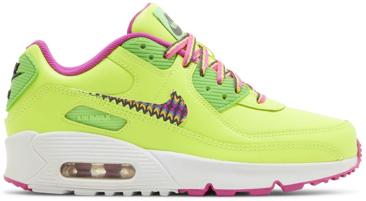 (Youth) Nike Air Max 90 Leather 'Volt Fire Pink' CW5795-700 Buy (Youth) Nike Air Max 90 Leather 'Volt Fire Pink' CW5795-700
