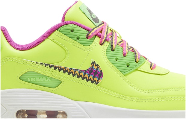 (Youth) Nike Air Max 90 Leather 'Volt Fire Pink' CW5795-700 Order (Youth) Nike Air Max 90 Leather 'Volt Fire Pink' CW5795-700
