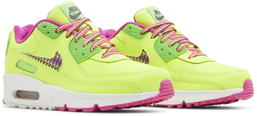 (Youth) Nike Air Max 90 Leather 'Volt Fire Pink' CW5795-700 Cheap (Youth) Nike Air Max 90 Leather 'Volt Fire Pink' CW5795-700