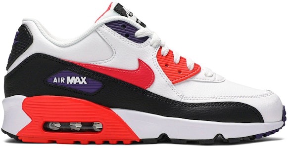 (JR) Nike Air Max 90 Kulit 'Putih Bright Crimson' 833412-117 Buy (JR) Nike Air Max 90 Kulit 'Putih Bright Crimson' 833412-117