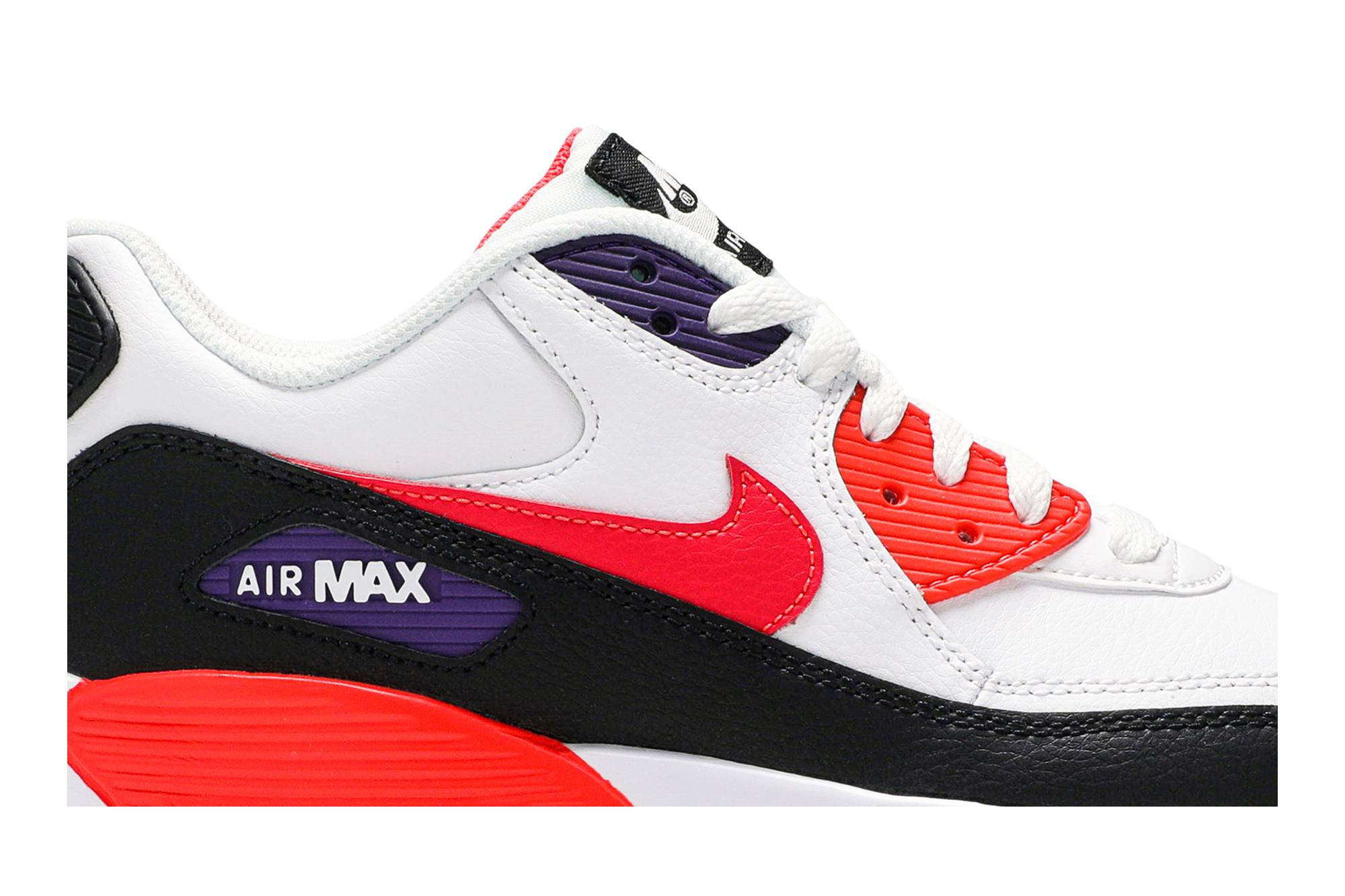 Order 耐吉 Air Max 90 LTR 低筒 跑步鞋 GS 白黑紅