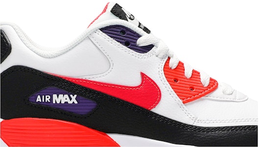(JR) Nike Air Max 90 Kulit 'Putih Bright Crimson' 833412-117 Order (JR) Nike Air Max 90 Kulit 'Putih Bright Crimson' 833412-117
