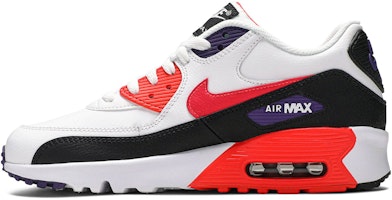 耐吉 Air Max 90 LTR 低筒 跑步鞋 GS 白黑紅 Lookbook 耐吉 Air Max 90 LTR 低筒 跑步鞋 GS 白黑紅