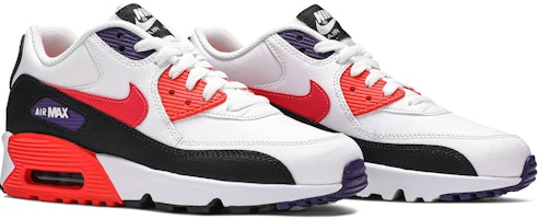 耐吉 Air Max 90 LTR 低筒 跑步鞋 GS 白黑紅 Cheap 耐吉 Air Max 90 LTR 低筒 跑步鞋 GS 白黑紅