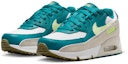 Lookbook (JR) Nike Air Max 90 Kulit 'Putih Bright Spruce' CD6867-124
