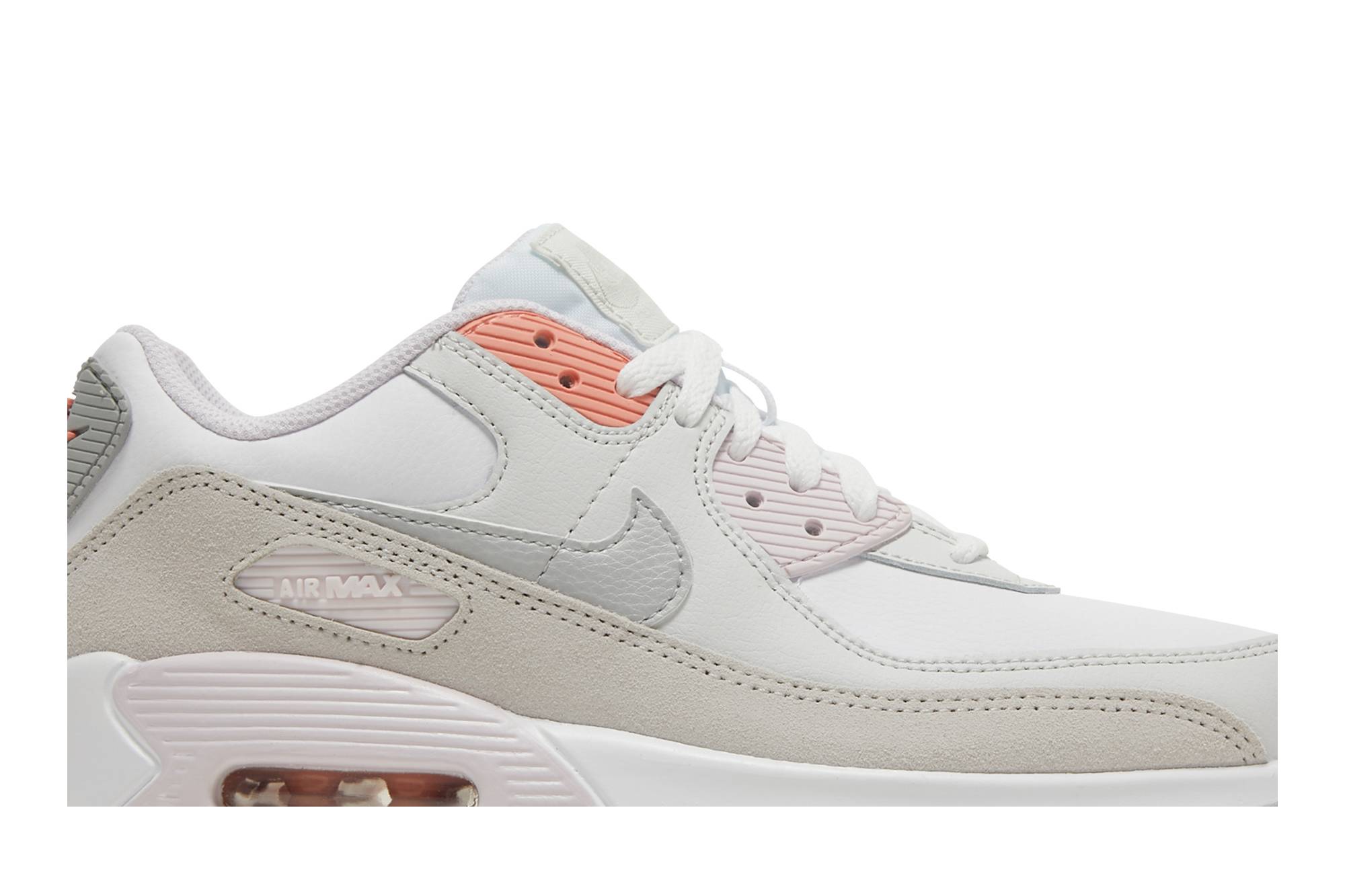 (Youth) Nike Air Max 90 Leather 'White Light Violet' 圖 2