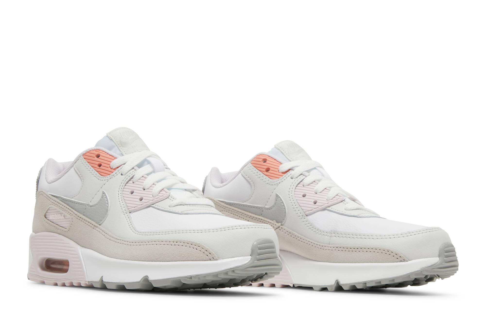 (Youth) Nike Air Max 90 Leather 'White Light Violet' 圖 8
