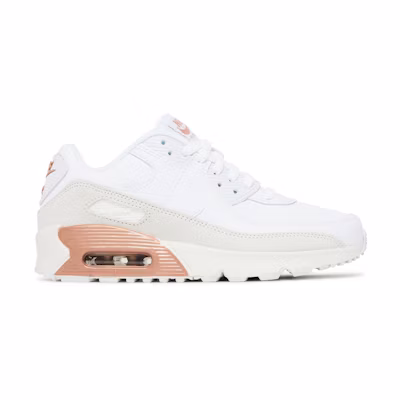 (Youth) Nike Air Max 90 Leather 'White Metallic Red Bronze'