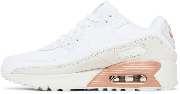 (JR) Nike Air Max 90 Kulit 'Putih Merah Gangsa Logam' CD6864-117 Lookbook (JR) Nike Air Max 90 Kulit 'Putih Merah Gangsa Logam' CD6864-117