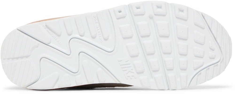 (Youth) Nike Air Max 90 Leather 'White Metallic Red Bronze' CD6864-117 Shop (Youth) Nike Air Max 90 Leather 'White Metallic Red Bronze' CD6864-117