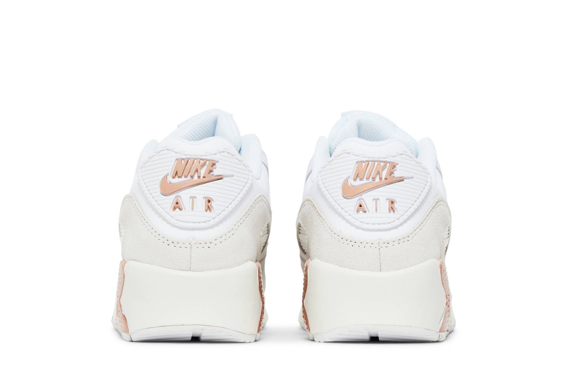 Details for (JR) Nike Air Max 90 Kulit 'Putih Merah Gangsa Logam' CD6864-117