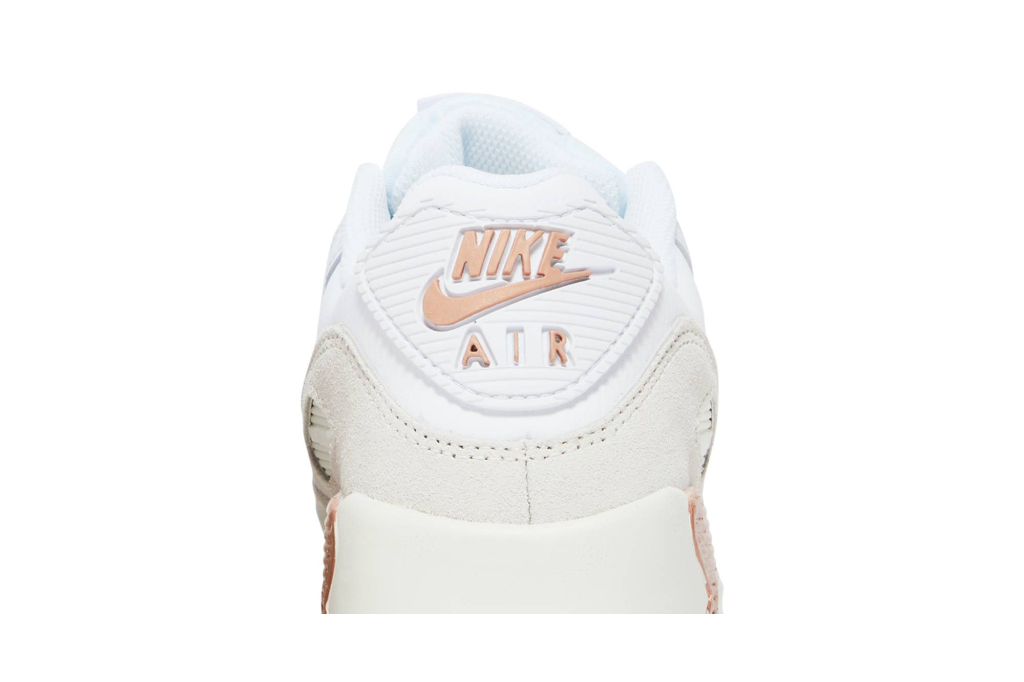 Sizing (JR) Nike Air Max 90 Kulit 'Putih Merah Gangsa Logam' CD6864-117