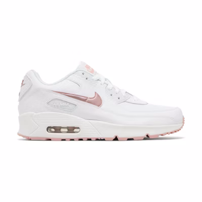 (Youth) Nike Air Max 90 Leather 'White Pink Glaze'