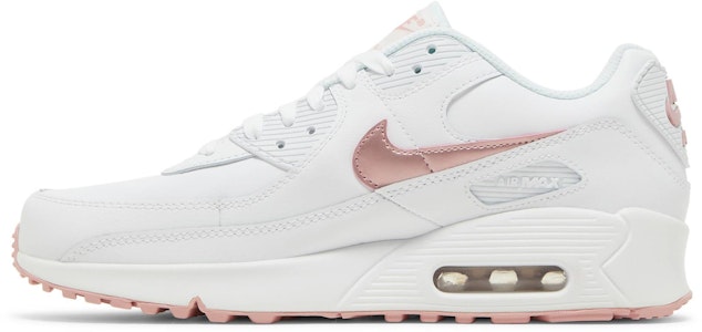 (JR) Nike Air Max 90 Kulit 'Putih Pink Glaze' CD6864-115 Lookbook (JR) Nike Air Max 90 Kulit 'Putih Pink Glaze' CD6864-115