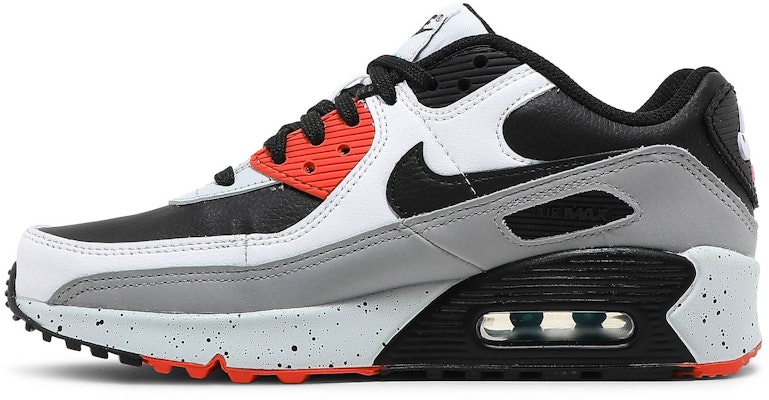 (JR) Nike Air Max 90 Leather 'Blanco Naranja Césped con Motas' CD6864-110 Lookbook (JR) Nike Air Max 90 Leather 'Blanco Naranja Césped con Motas' CD6864-110
