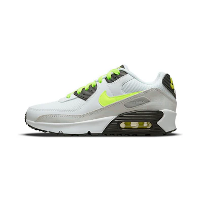(Youth) Nike Air Max 90 Leather 'White Volt'