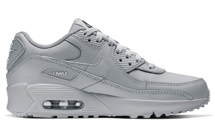 (Youth) Nike Air Max 90 Leather 'Wolf Grey' 圖 2