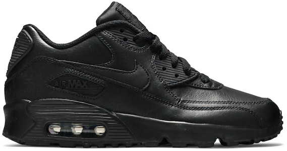 Nike Air Max 90 皮革 低筒 跑鞋 GS 黑 Buy Nike Air Max 90 皮革 低筒 跑鞋 GS 黑