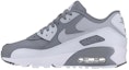 Buy (JR) Nike Air Max 90 LTR 'Cool Grey' Lelaki Wanita Kasut Kasual Abu-Abu 833412-013