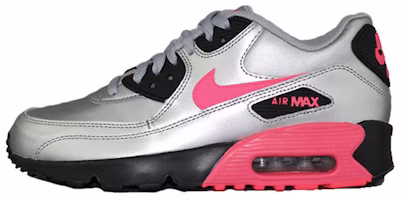 (Youth) Nike Air Max 90 LTR 'Metallic Silver Pink' 833376-004 (Youth) Nike Air Max 90 LTR 'Metallic Silver Pink' 833376-004